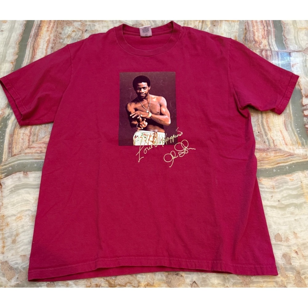 Supreme Mens Al Green Graphic T-Shirt Maroon Love and Happiness USA Made M